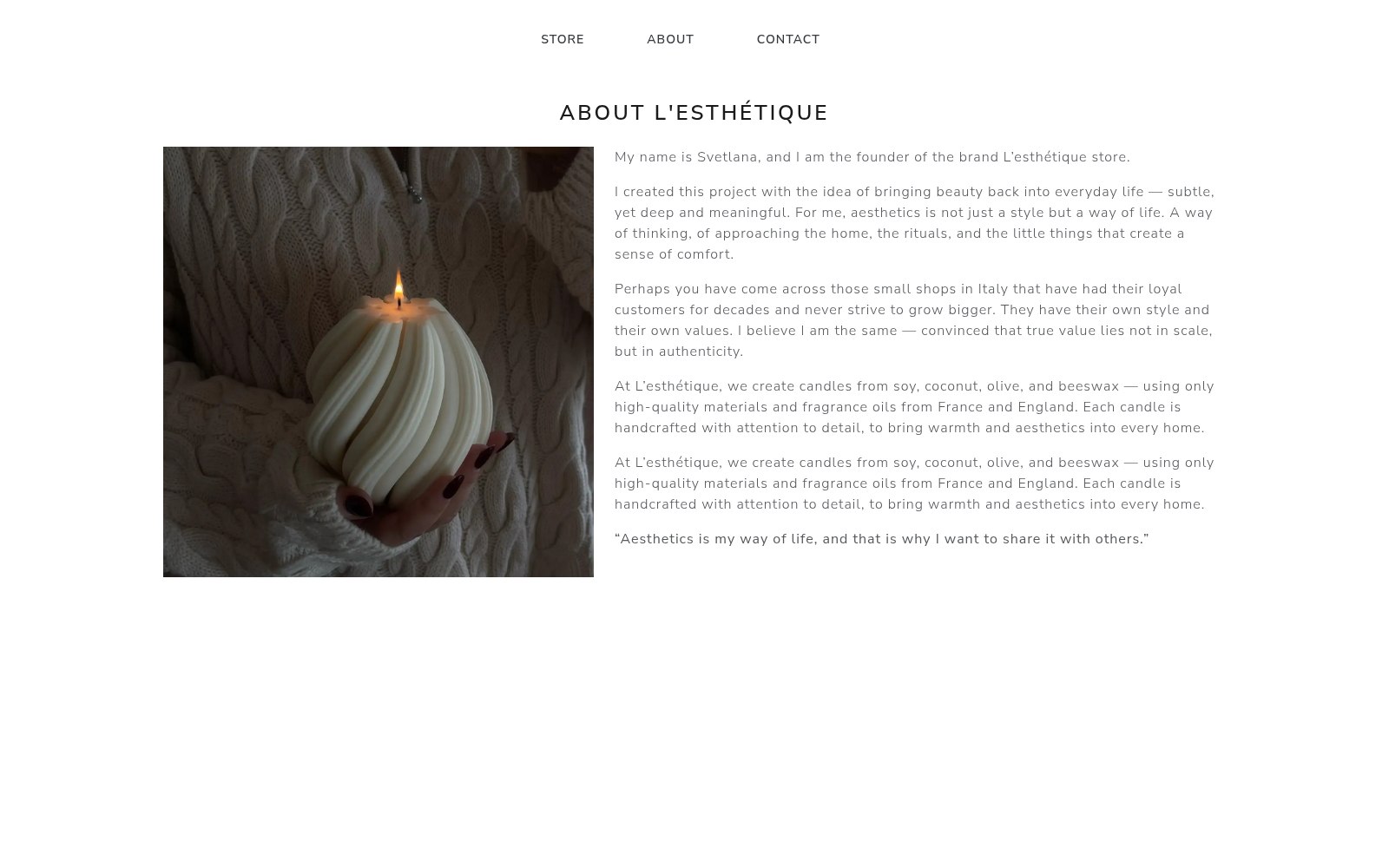 Lesthetique Store